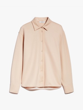 Світло-рожевий жакет-сорочка Max Mara з вовни на гудзиках: фото - Invogue