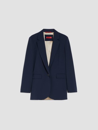 Темно-синій блейзер Max&Co з крепу: фото - Invogue