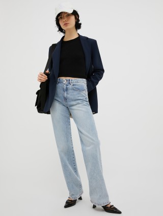 Темно-синій блейзер Max&Co з крепу: фото 4 - Invogue