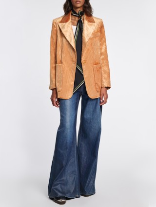 Золотистый жакет Dorothee Schumacher из вельвета: фото 3 - Invogue