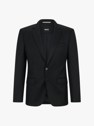 Чорний піджак BOSS з вовни: фото - Invogue