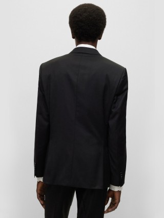 Чорний піджак BOSS з вовни: фото 2 - Invogue
