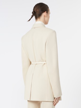 Бежевий жакет SPORTMAX з поясом: фото 3 - Invogue