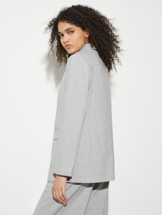 Серый жакет MAX&CO двубортный: фото 3 - Invogue