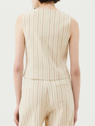 Бежевий жилет MARELLA: фото 2 - Invogue