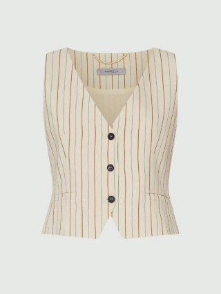 Бежевий жилет MARELLA: фото - Invogue