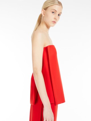 Червоний топ Sportmax з еластичної віскози: фото 4 - Invogue