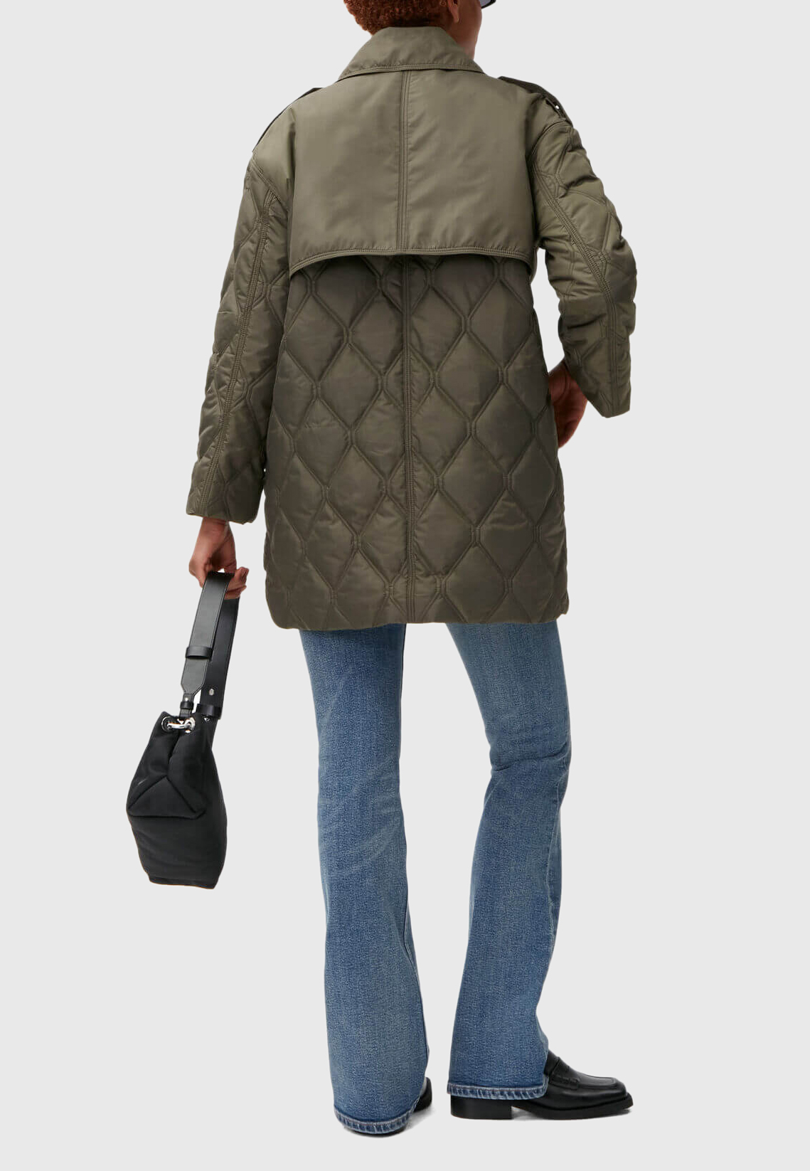 Зелёная куртка GANNI - купить на Invogue — арт F7160 861 •‎ ‎Оригинал