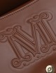 Коричневая сумка MAX MARA: фото 7 - Invogue
