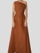 Коричневое платье LITKOVSKAYA: фото - Invogue