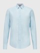 Голубая рубашка BOSS: фото - Invogue