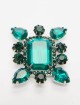 Зелена брошка WEEKEND ACCESSORIES : фото - Invogue