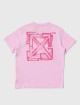 Розовая футболка OFF-WHITE KIDS: фото 1 - Invogue