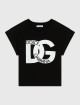 Чорна футболка DOLCE&GABBANA KIDS : фото - Invogue
