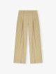 Бежеві брюки Ganni саржеві: фото - Invogue