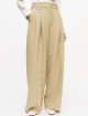 Бежеві брюки Ganni саржеві: фото 2 - Invogue