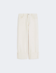 Кремові брюки Weekend Max Mara з чистої бавовни: фото - Invogue