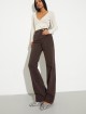 Шоколадні брюки MAX&CO з бавовни: фото 4 - Invogue