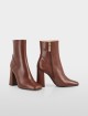 Коричневые ботильоны Marc Cain кожаные: фото 1 - Invogue