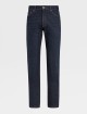 Темно-сині джинси Zegna Dark Blue Rocca regular fit: фото - Invogue
