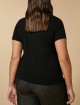 Чорна футболка MARINA RINALDI : фото 2 - Invogue