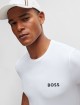 Біла футболка BOSS крою slim: фото 3 - Invogue