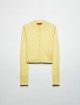 Желтый кардиган MAX&CO из смеси шерсти и альпаки: фото - Invogue