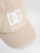 Бежева кепка DOLCE&GABBANA з контрастним логотипом: фото 2 - Invogue