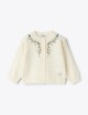 Молочний кардиган IL Gufo з квіточками: фото - Invogue