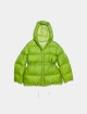 Зелена куртка-пуховик Acne Studios  з капюшоном: фото - Invogue