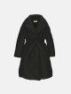 Чорне пальто MONNALISA стьобане: фото - Invogue