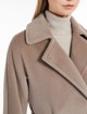 Бежевое пальто MAX MARA из шерсти средней длины: фото 3 - Invogue