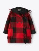 Червоне пальто IL GUFO в клітинку: фото - Invogue