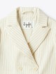 Молочний жакет IL GUFO у тонку смужку: фото 3 - Invogue