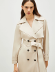 Бежевый плащ Marella двубортный: фото 4 - Invogue