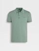 Зеленое поло ZEGNA с логотипом: фото - Invogue
