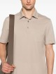 Бежевое поло ZEGNA с коротким рукавом: фото 3 - Invogue