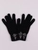 Чорні рукавички MONNALISA : фото 2 - Invogue