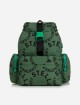 Зеленый рюкзак STELLA MCCARTNEY с принтом: фото - Invogue