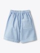 Блакитні шорти IL GUFO з суміші бавовни та льону: фото 2 - Invogue