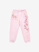 Рожеві джогери MONNALISA з квітковим принтом: фото - Invogue