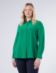 Зелена сорочка Marina Rinaldi з шовкового крепдешину: фото 2 - Invogue