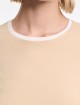 Бежевая футболка DOROTHEE SCHUMACHER из эластичного хлопка: фото 4 - Invogue