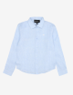 Голубая рубашка EMPORIO ARMANI KIDS: фото - Invogue