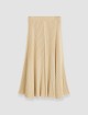 Кремовая юбка Joseph в рубчик: фото - Invogue