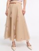 Бежевая юбка DOROTHEE SCHUMACHER из шёлка: фото 2 - Invogue