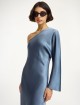 Голубое платье By Malene Birger на одно плечо: фото 3 - Invogue