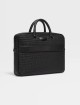 Чорна ділова сумка Zegna Edgy зі  шкіри наппа: фото 2 - Invogue