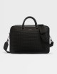 Чорна ділова сумка Zegna Edgy зі  шкіри наппа: фото - Invogue