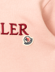 Рожеве худі MONCLER з вишитим логотипом: фото 2 - Invogue